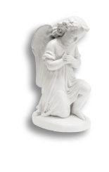 Statue Kniender Engel mit verschränkten Händen