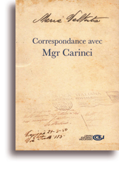 Correspondance avec Mgr Carinci
