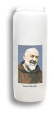Bougie de neuvaine «Saint Padre Pio»