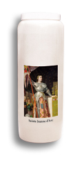 Bougie de neuvaine «Sainte Jeanne d'Arc»