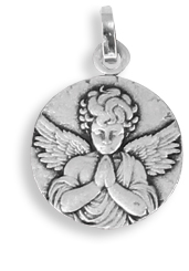 Médaille Ange avec mains jointes
