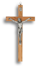 Crucifix en bois d'olivier 