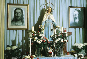 Statue devant laquelle Rosa Quatrinni récitait ses prières